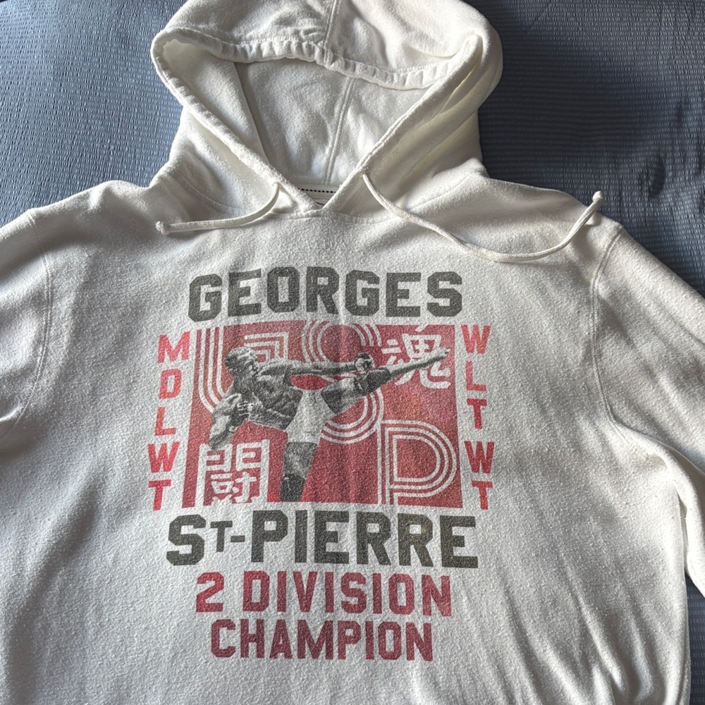 Georges St-Pierre Champion White Hoodie